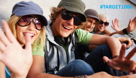 Take part in #TARGET1000